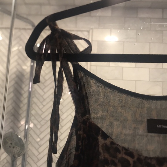 Arthur Mendoza tank blouse with tie - Picture 4 of 5